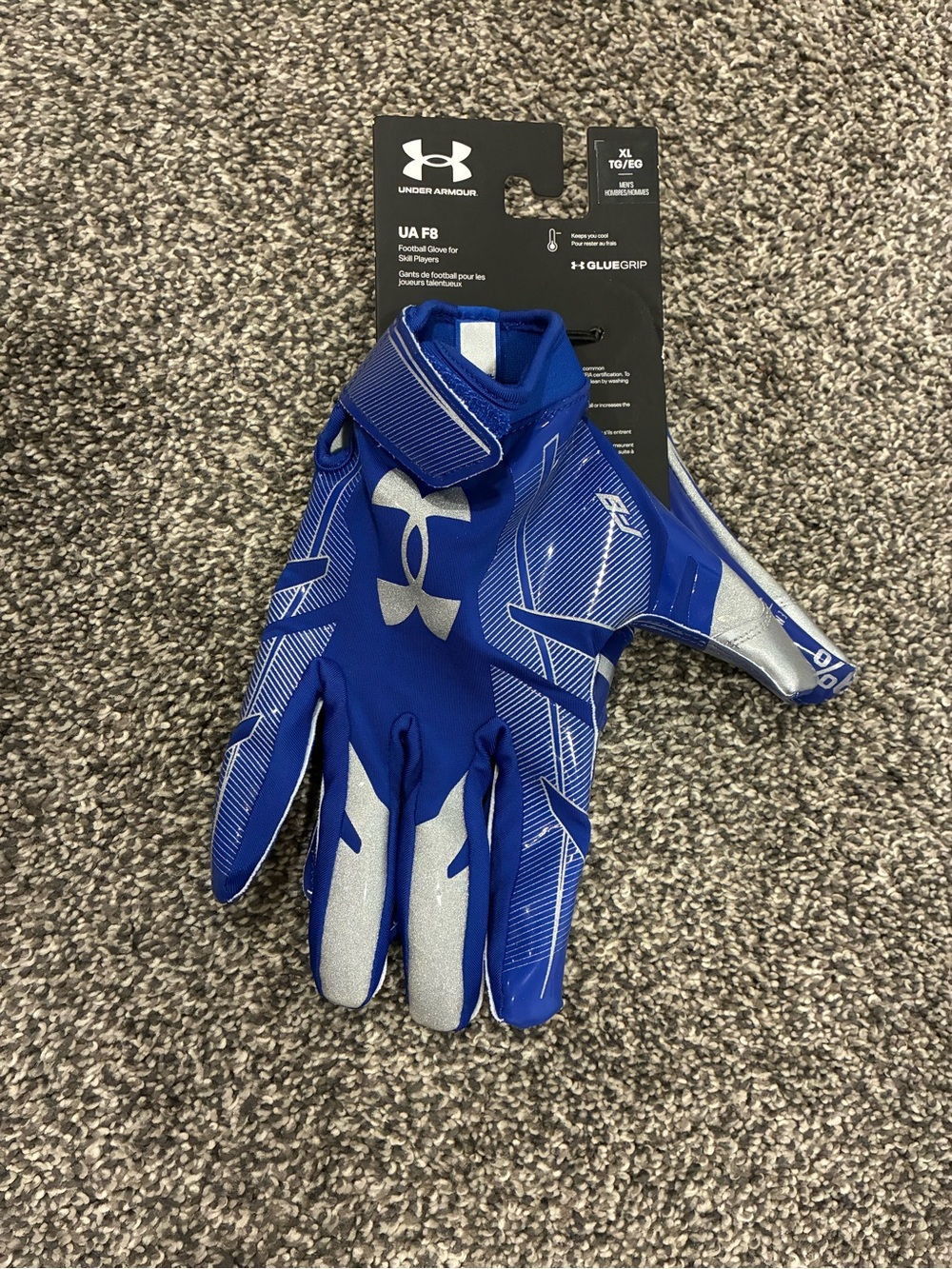 Under Armour Football Gloves - Blue